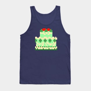 green retro cake Tank Top